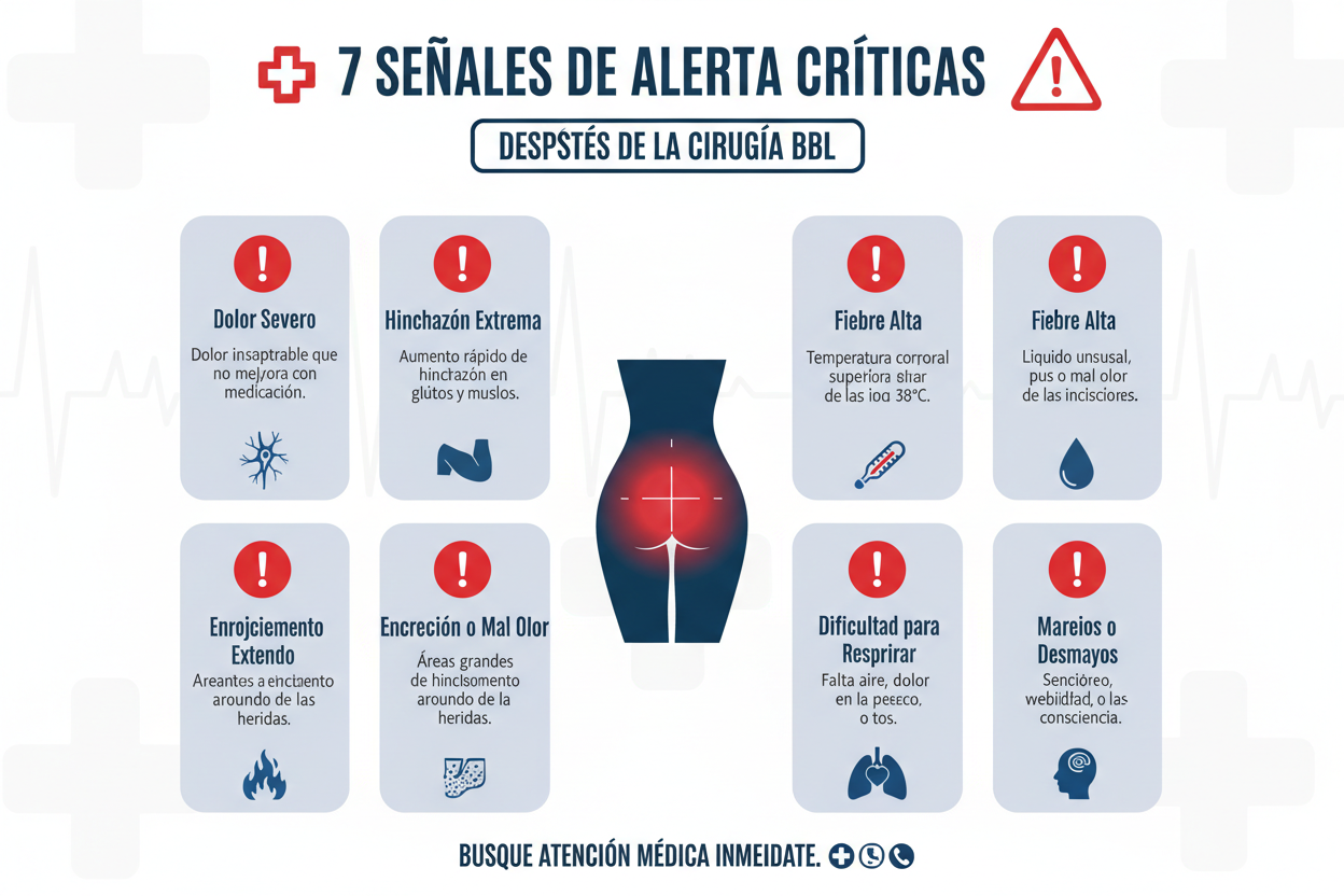 7 Señales de Alerta Críticas Tras un BBL que NINGUNA Paciente Debe Ignorar