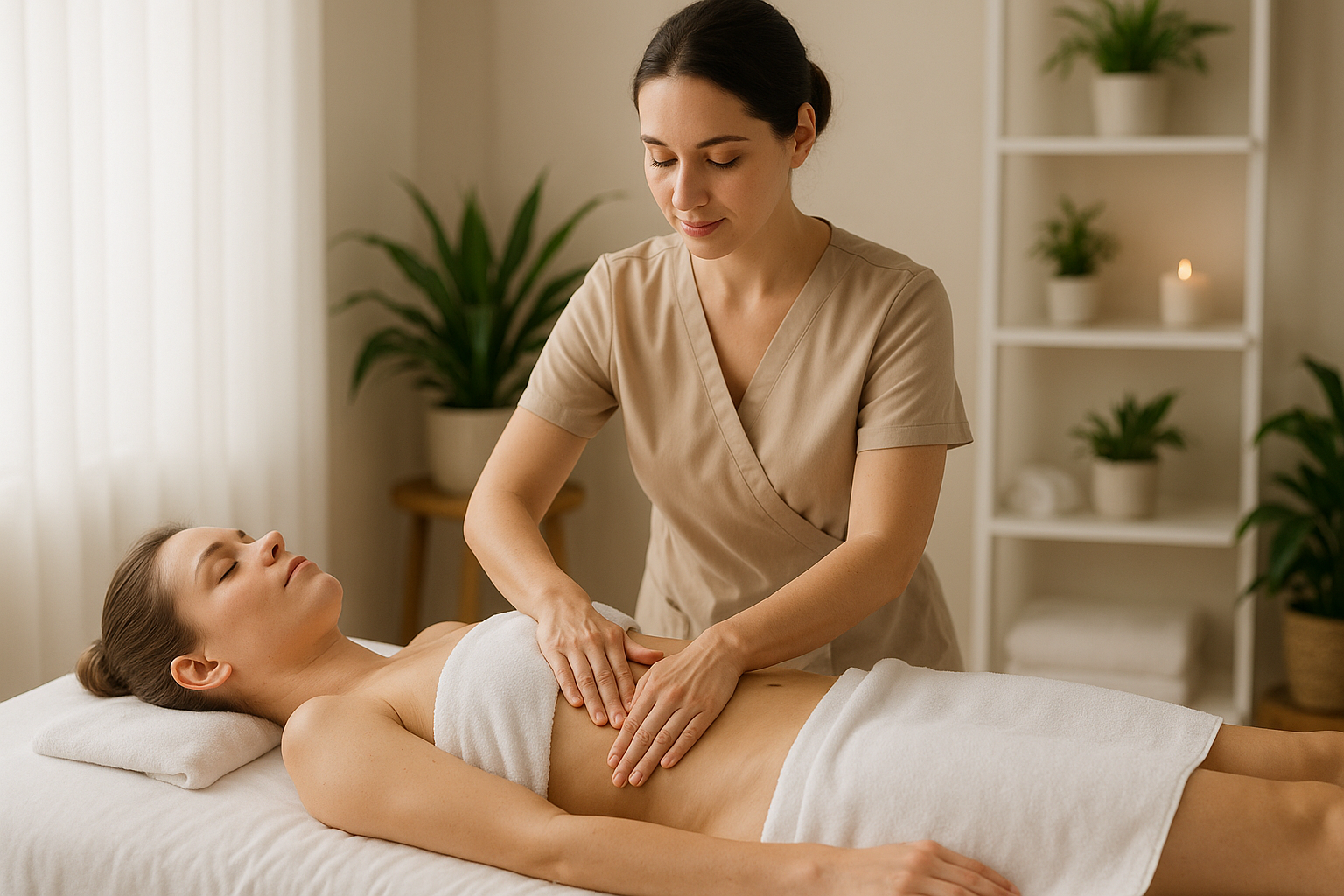 lymphatic drainage massage with ultrasound