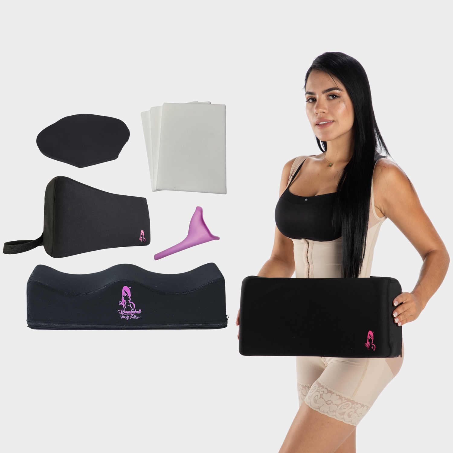 BBL Pillow Post-Op Essentials Kit: Ultimate Comfort for Sitting - Bombshell Booty Pillow