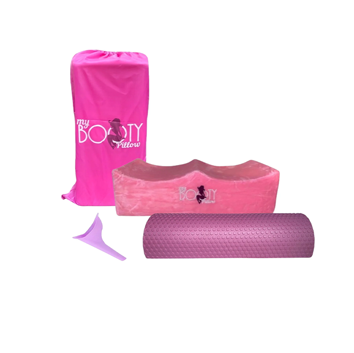 Pink Pillow and Toilet Riser