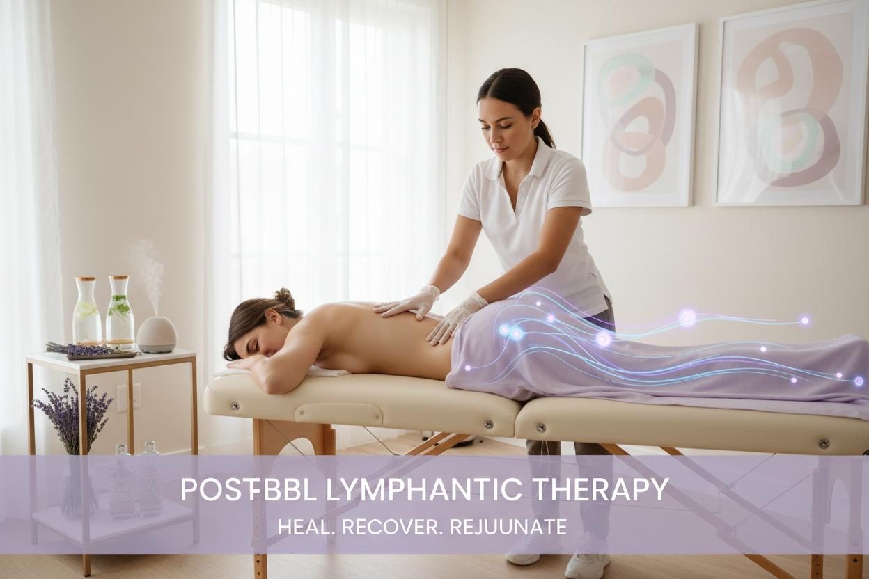 Gentle lymphatic massage to prevent lumps and enhance contour