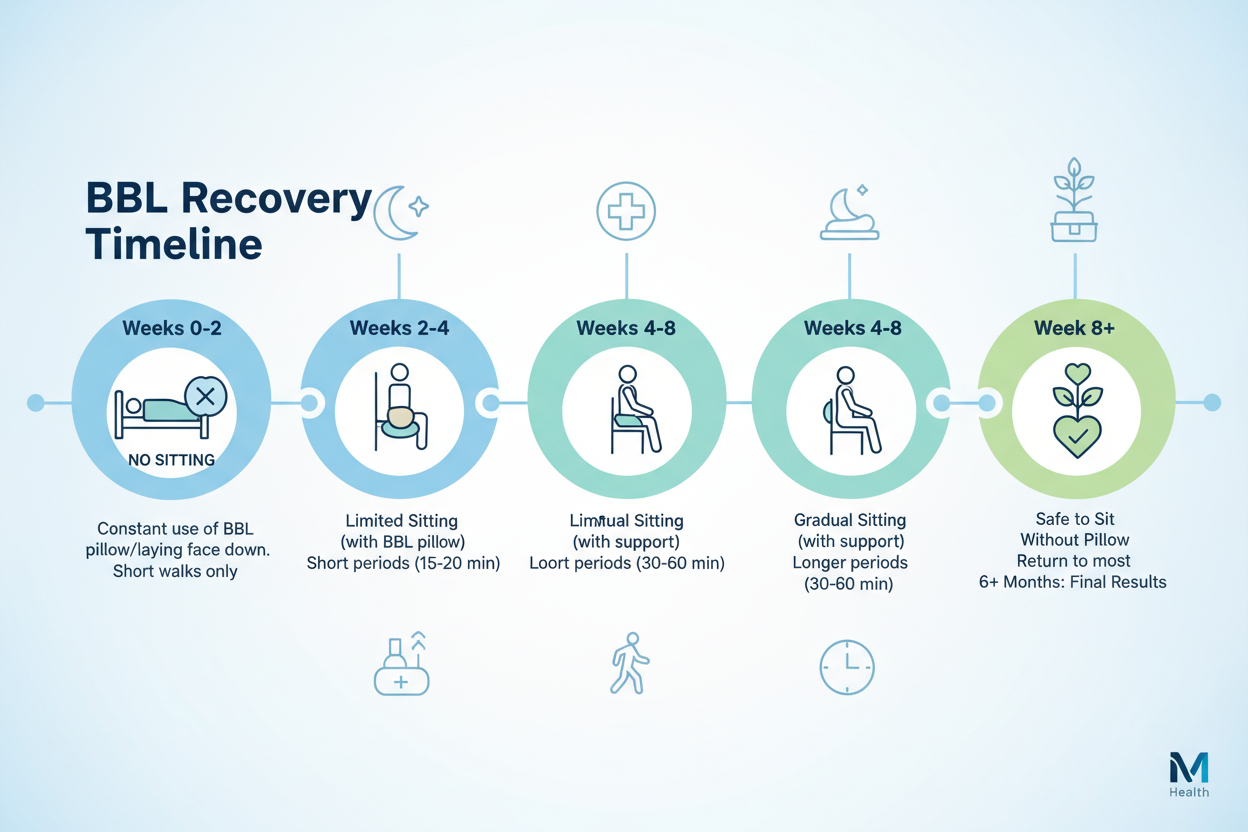 how long after bbl can i sit without bbl pillow. cuando puedo dejar de sentarme en un cojin bbl almohada bbl