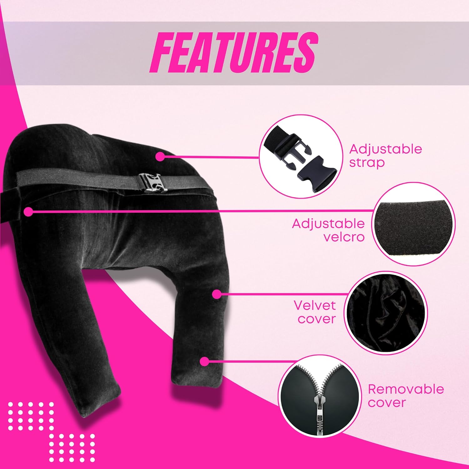 BBL Back Support Pillow | Post-Surgery Lumbar Cushion Add-On - Bombshell Booty Pillow