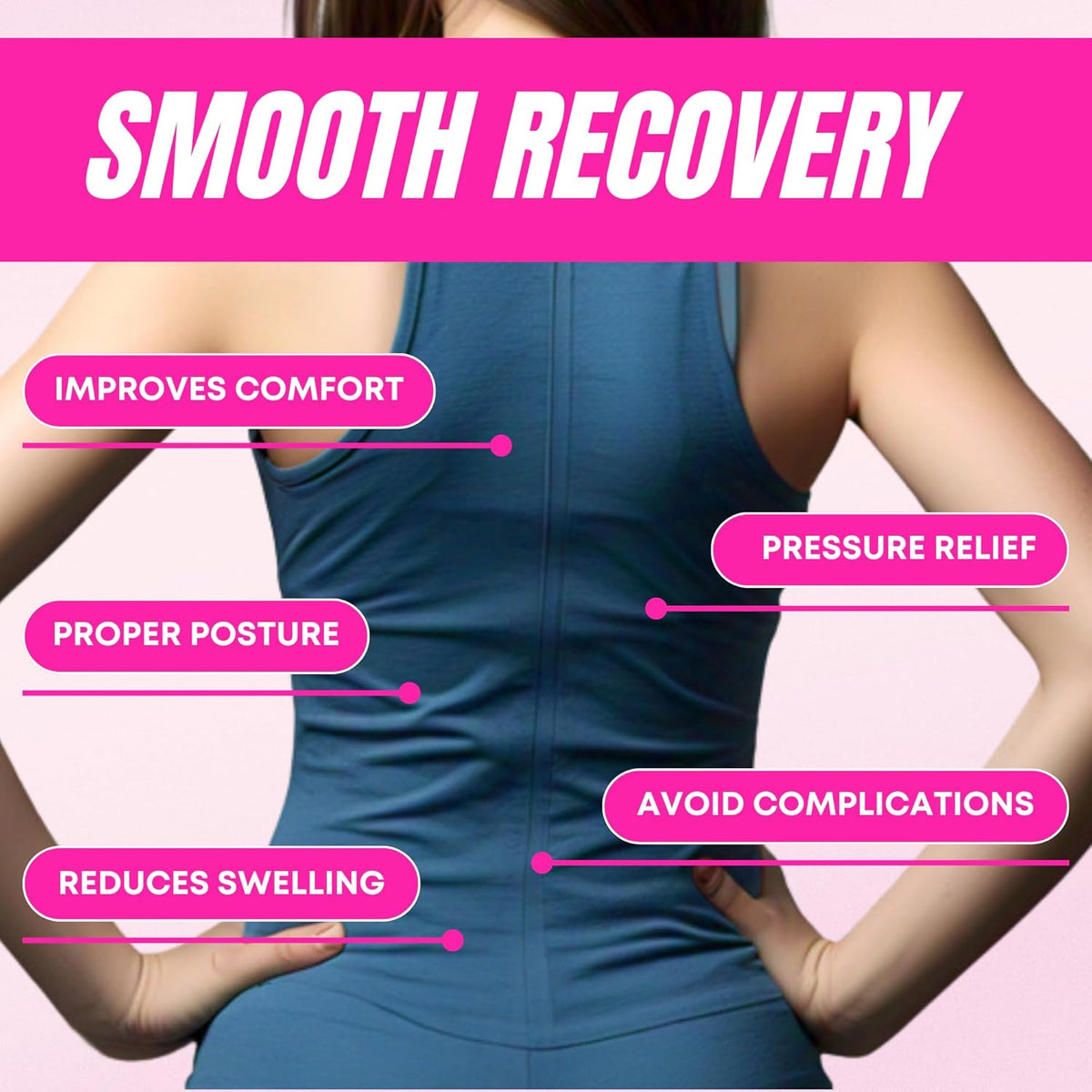 BBL Back Support Pillow | Post-Surgery Lumbar Cushion Add-On - Bombshell Booty Pillow