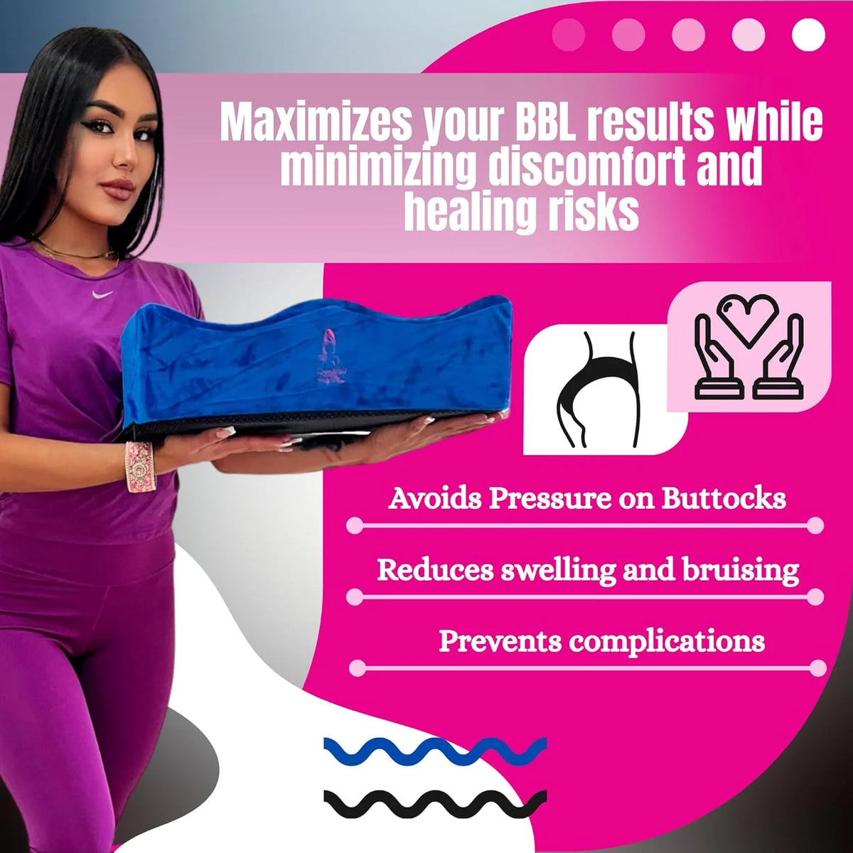 BBL Pillow + Compression Kit | 6-Piece Recovery Bundle with Boards & Lipo Foam 