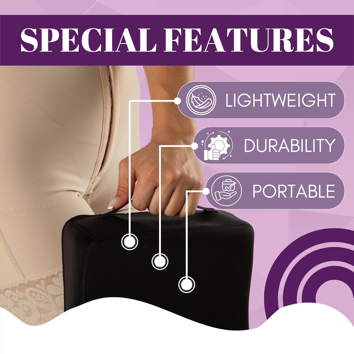 My Booty Pillow | Flat BBL Recovery Pillow - Doctor-Recommended Cushion - Bombshell Booty Pillow