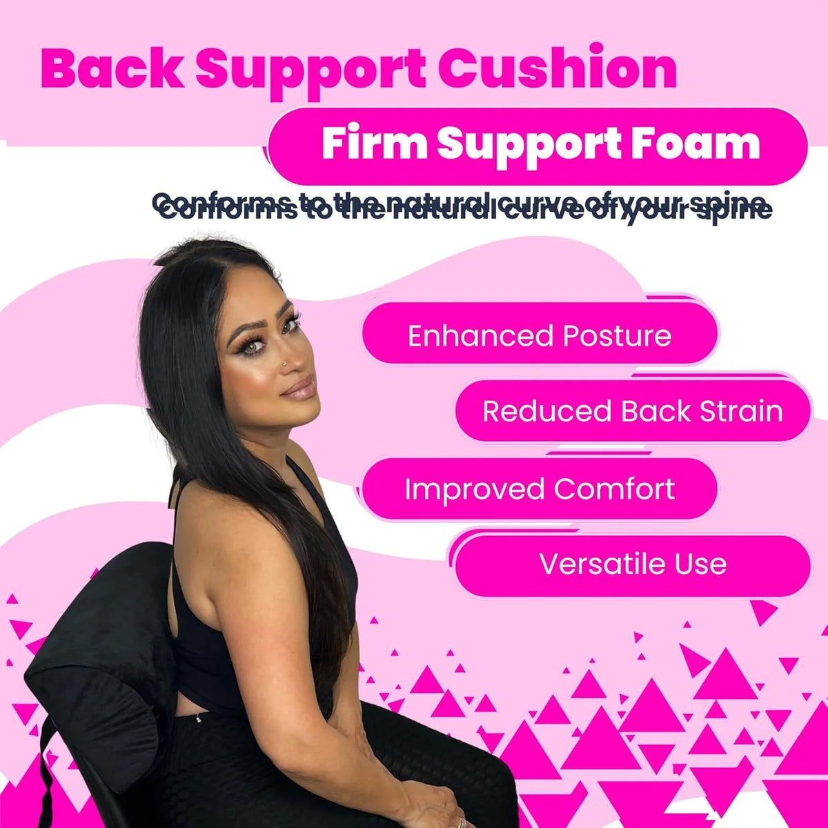BBL Pillow After Surgery with Lumbar Support  Butt Cushion & Back Support Pillow  Post Surgery Must Haves  BBL Recovery Supplies  Cojín BBL 