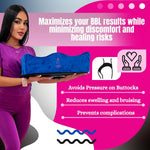 Brazilian Butt Lift pillow Kit 7-Piece Recovery Bundle with ab board after tummy tuck & Lipo Foam pee funnel for women recovery tabla abdominal Blue