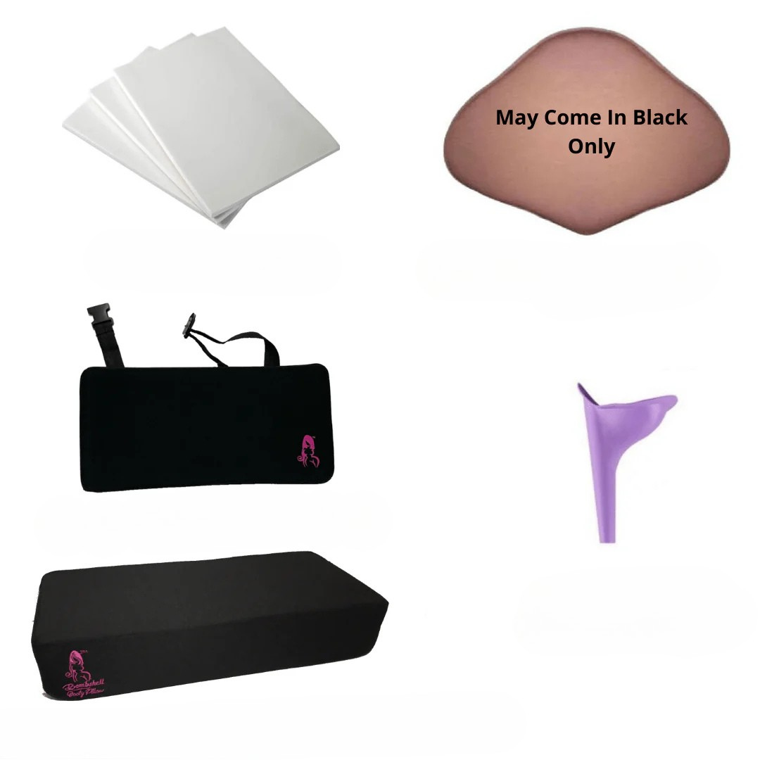 Butt Lift Post Op Essentials Kit - With The Simple (BBL) Sitting Pillow - Bombshell Booty Pillow