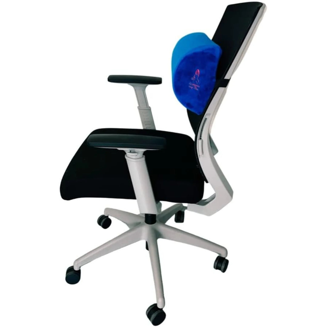 Lumbar Support Pillow for Office Chair, Detachable Back Support for Office Chair Lumbar Pillow, Breathable Lower Back Support Pillow #Blue