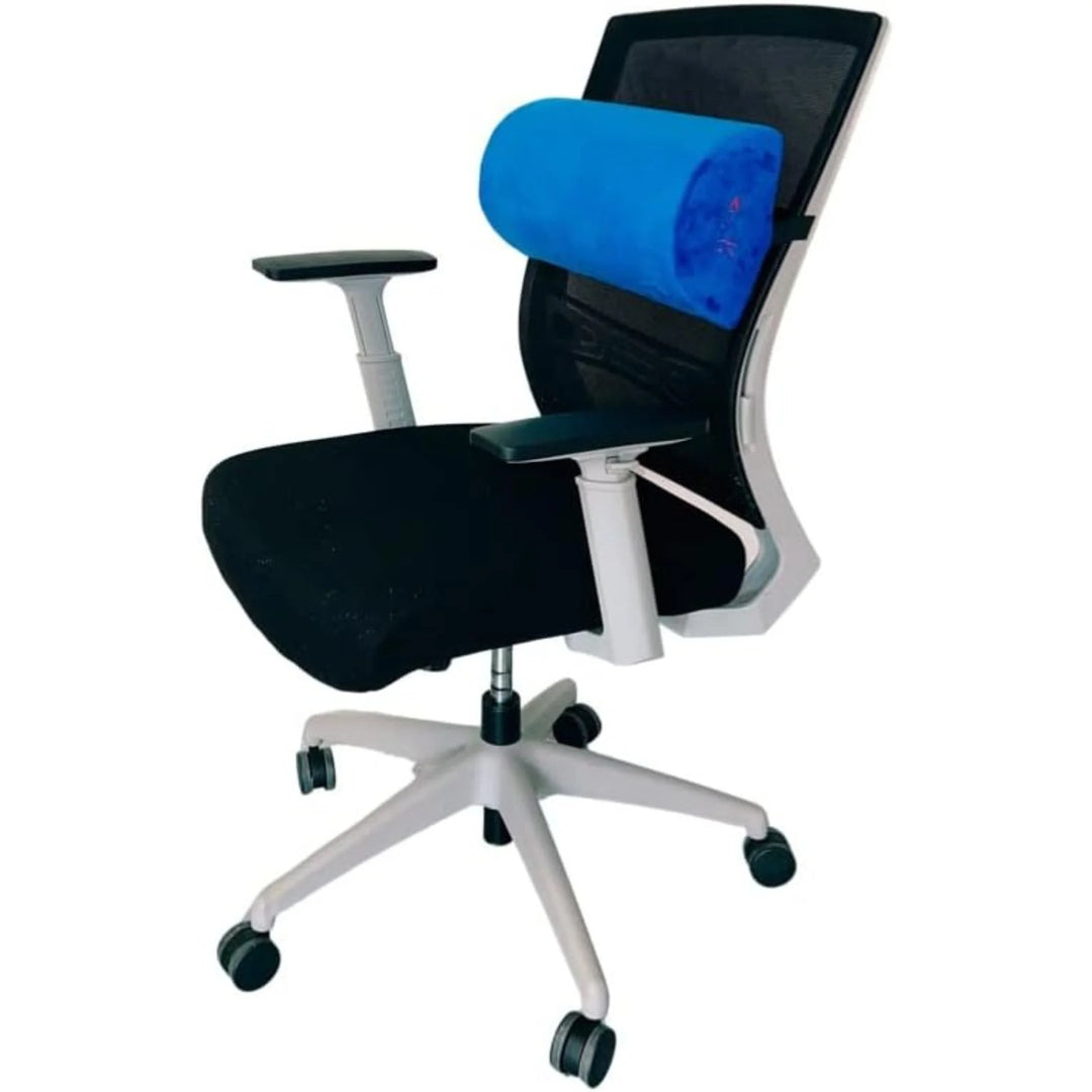 Lumbar Support Pillow for Office Chair, Detachable Back Support for Office Chair Lumbar Pillow, Breathable Lower Back Support Pillow #Blue