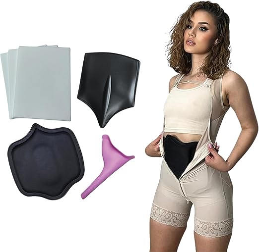 4-Piece Lipo Foam & Compression Kit | Post-Surgery Recovery Bundle with Boards