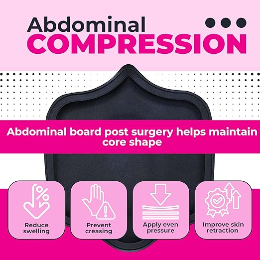 Abdominal Compression Board Post-Surgery – Reduces Swelling Prevents Creasing Even Pressure Improves Skin Retraction
