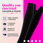 BBL zipper compression stockings worn post-surgery black 