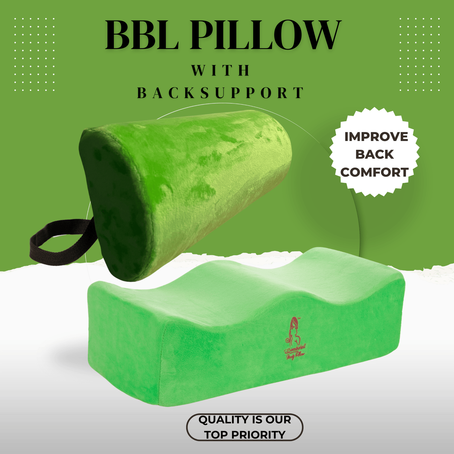 BBL Pillow with Back support - Bombshell Booty Pillow