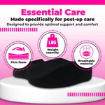 Patented BBL Car Pillow – Firm Foam, Breathable Material, Post-Op Essential Care Cushion for BBL Recovery