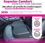BBL Driving Pillow on Car Seat – Non-Slip Base, Pressure Redistribution Design for Brazilian Butt Lift Recovery
