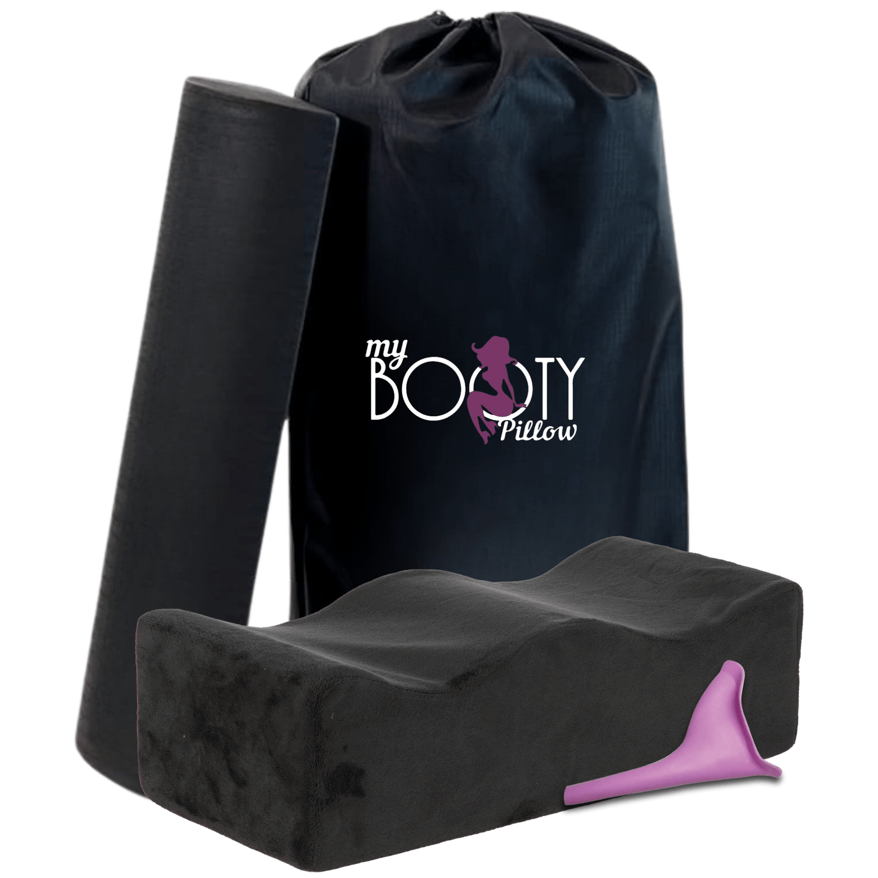 Black BBL pillow and toilet riser kit for Brazilian butt lift surgery recovery 