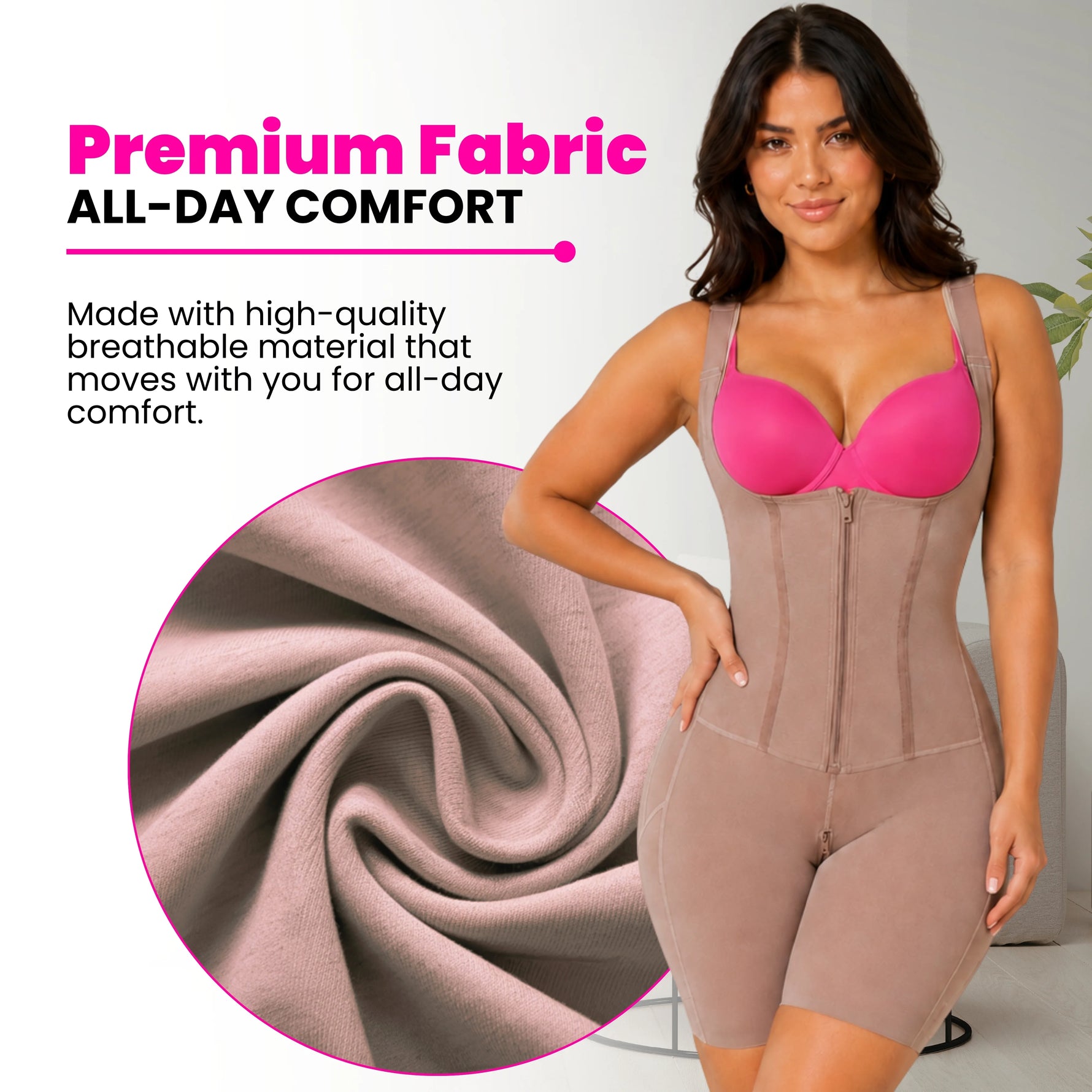 Fajas Colombianas compression bodysuit – instantly smooths, boosts confidence, and provides all-day comfort for post-surgery recovery