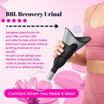 Portable female urinal ideal for post-surgery recovery, pregnancy, elderly care, and limited mobility Black 