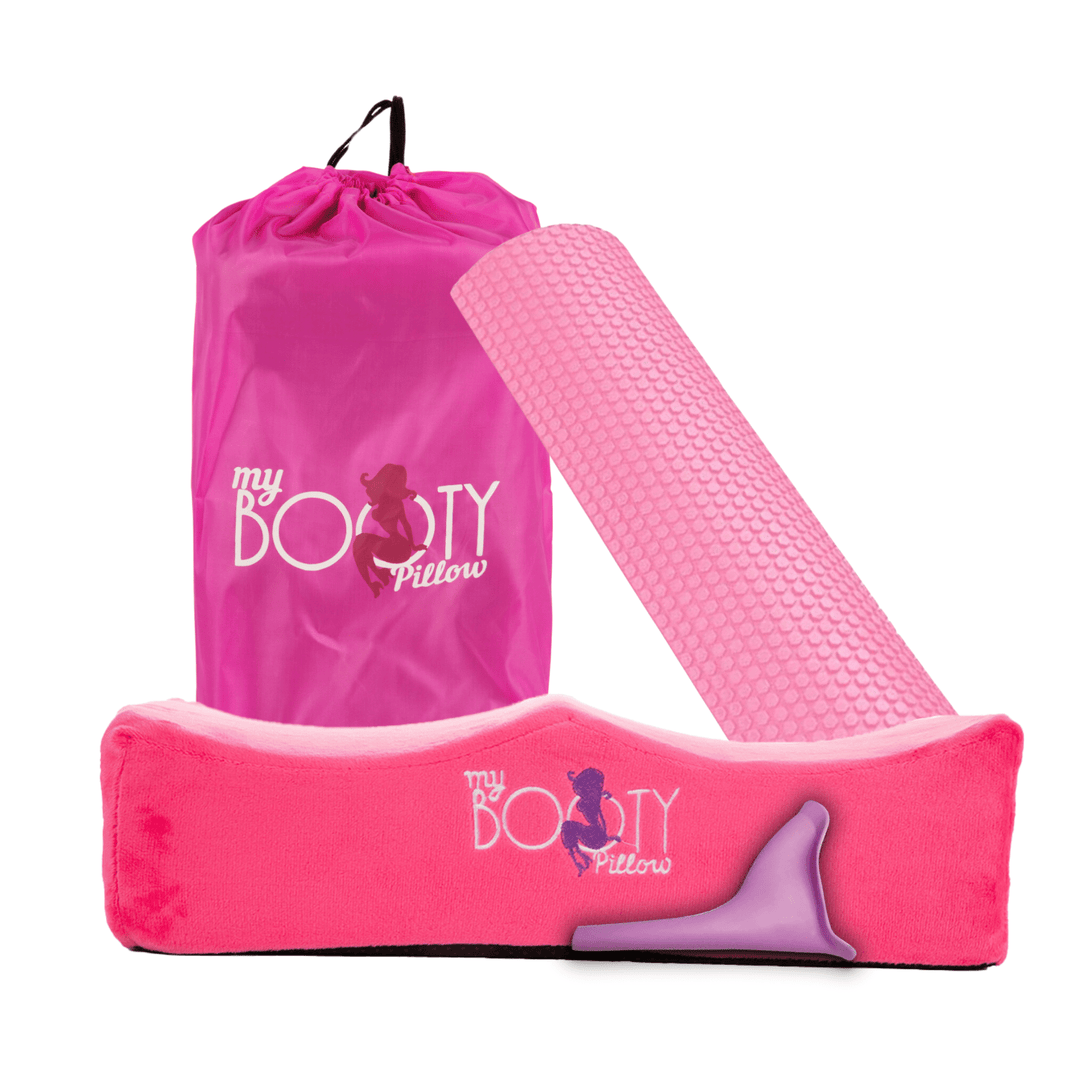 Pink BBL Pillow and BBL Toilet Riser kit - Bombshell Booty Pillow