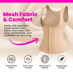 Women's beige waist trainer corset shapewear – slimming and posture support for everyday wear