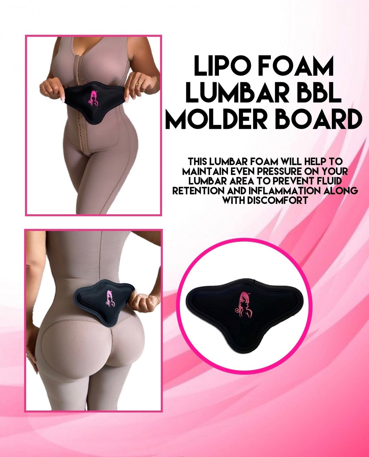 BBL Lumbar backboard Support - Bombshell Booty Pillow