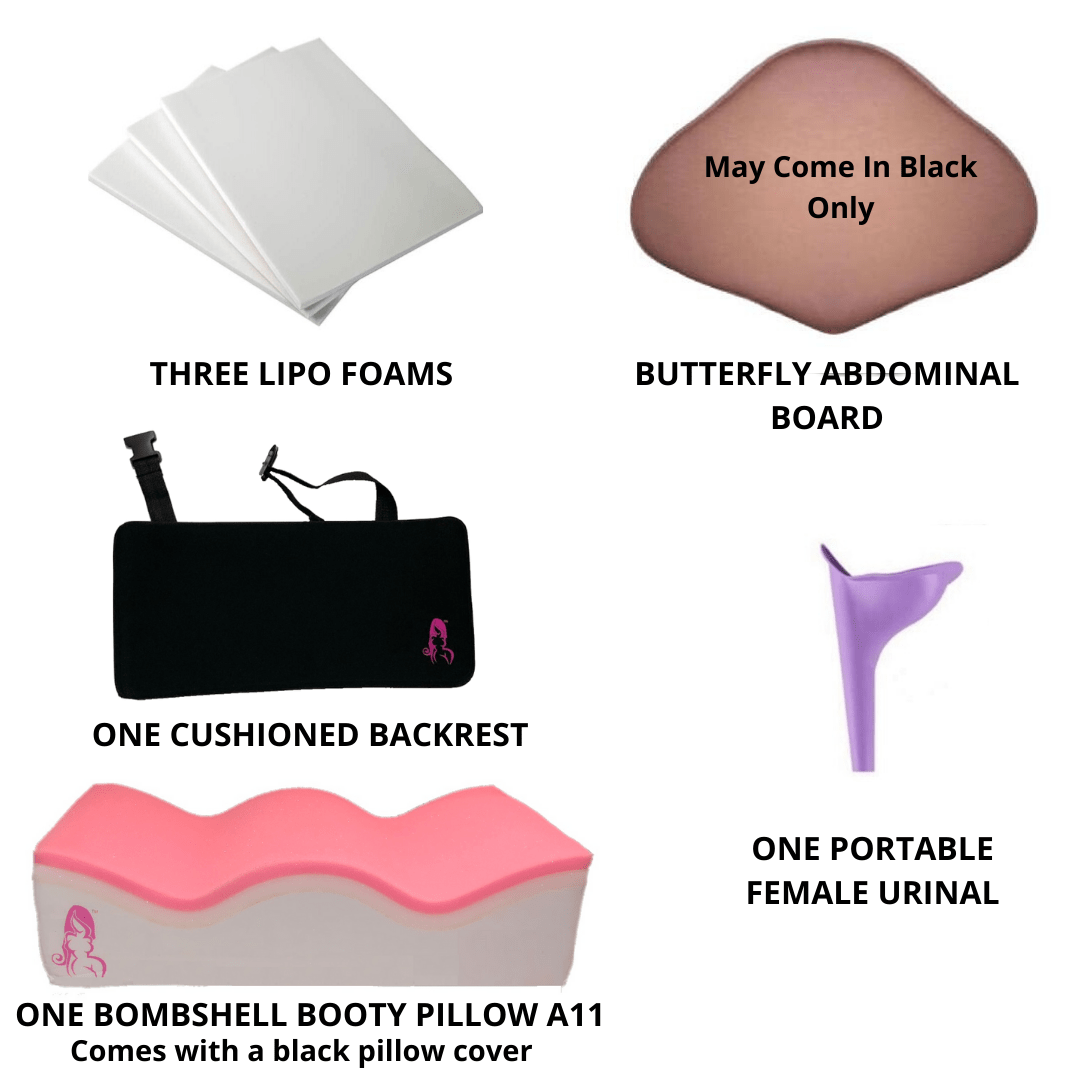 BBL Pillow Post - Op Essentials Kit: Ultimate Comfort for Sitting - Bombshell Booty Pillow