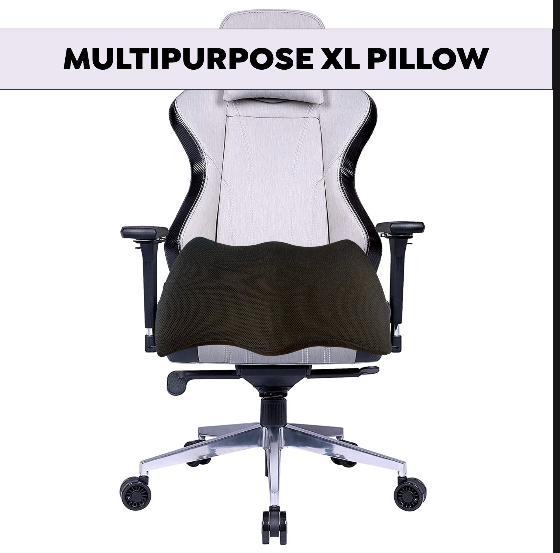 Multipurpose Office Chair seat Pillow BBL Booty Pillow BBL Butt Pillow  Brazilian Butt Pillow (White)