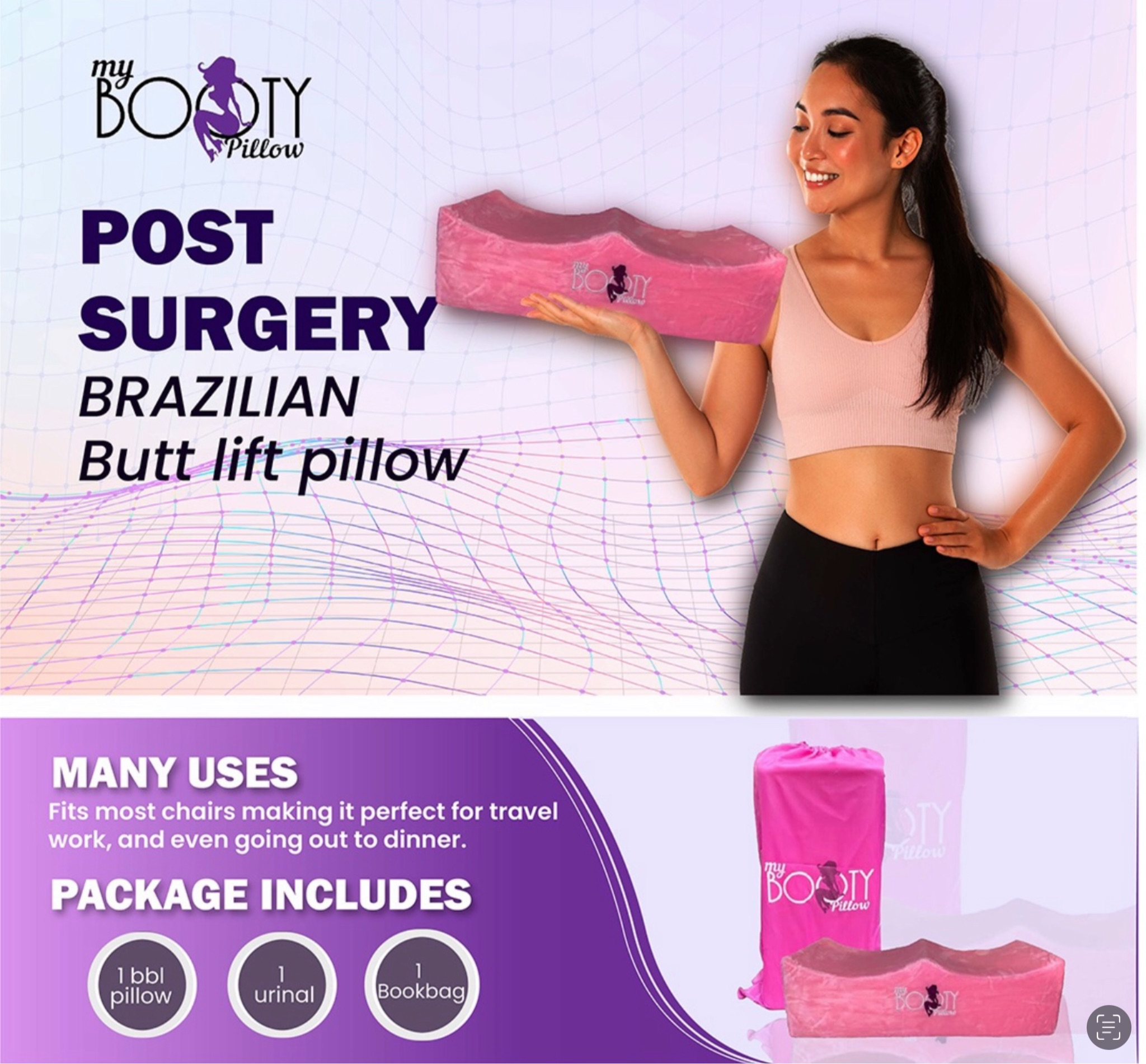 Premium BBL Booty Pillow For Post Recovery Brazilian Butt Lift
