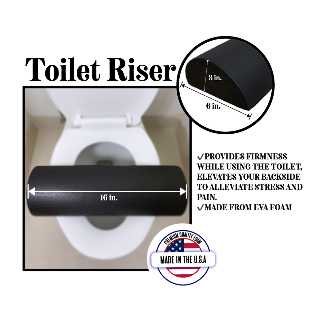 BBL Toilet Riser Black