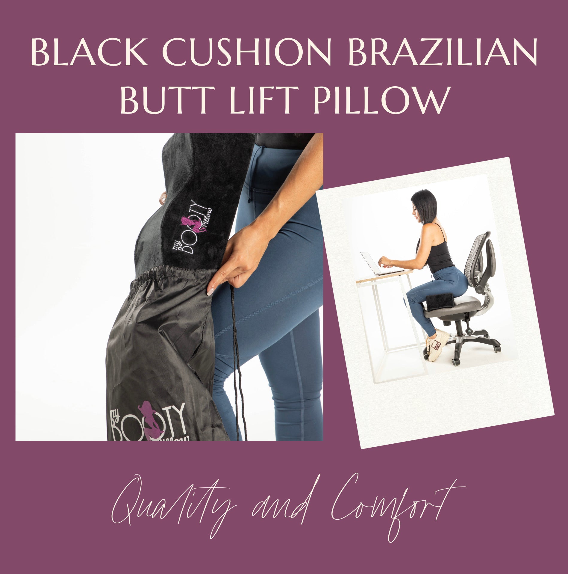 Brazilian Butt Lift BBL Driving Pillow by Bombshell Booty Pillow