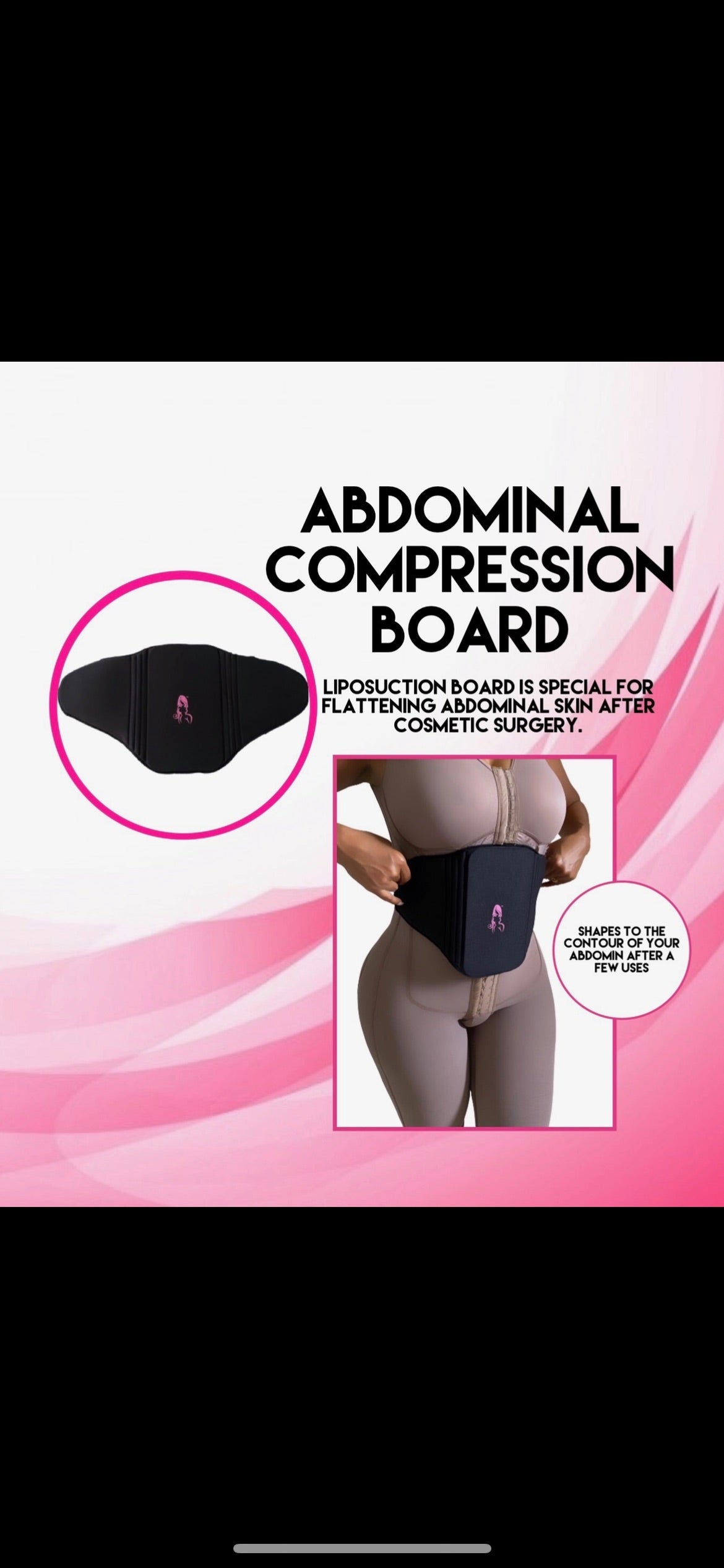 Lipo Ab Board Flattening Abdominal Compression Board After Liposuction Post  Surgery Flat Ab Board Post Surgery Abdominal Board After Liposuction 