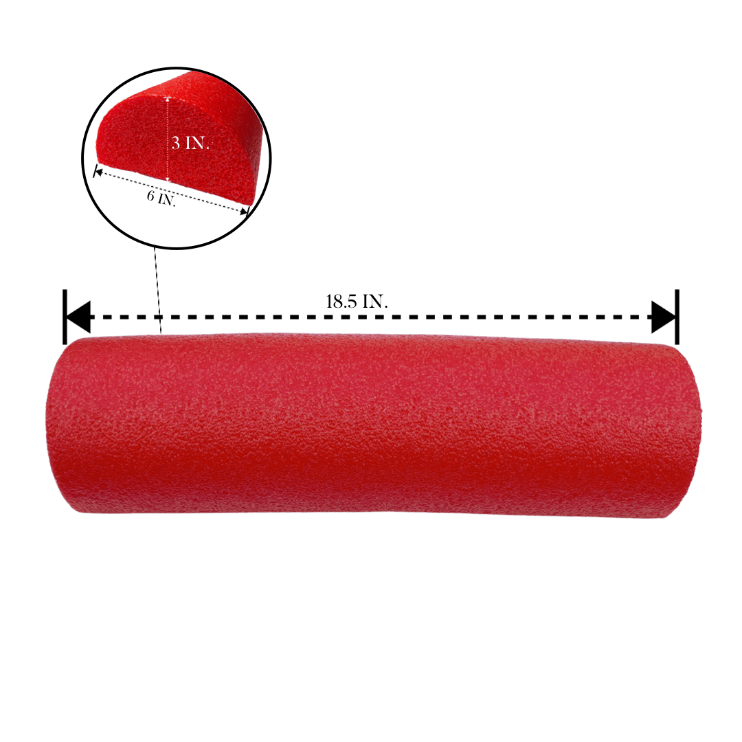 MULTIPURPOSE high Density D Shaped Foam Roller, BBL Toilet Riser - Bombshell Booty Pillow