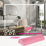 Pink BBL pillow and toilet riser – thigh-supported design for fat transfer protection 